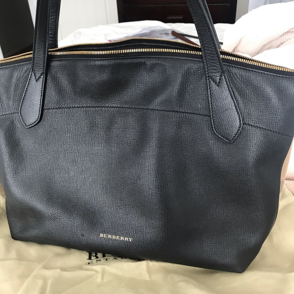 Used Burberry Derby Leather house check
